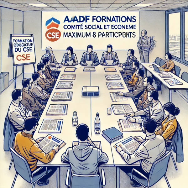 AADF spécialiste des formations obligatoires du CSE  à Marseille organise une semaine de formations du CSE (trésorier, secrétaire, RPS, harcèlement)